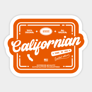 Authentic Original Californian Print Fun Gift Sticker